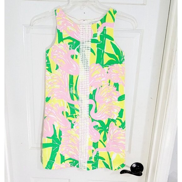 Lilly Pulitzer Girl's Multicolor Fan Dance Dress Sleeveless Back Zip Size L - Picture 3 of 10